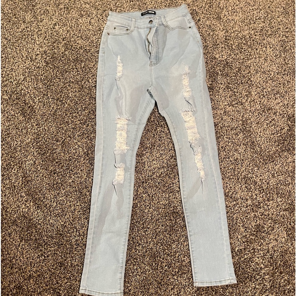 Fashion Nova Light Washed Jeans